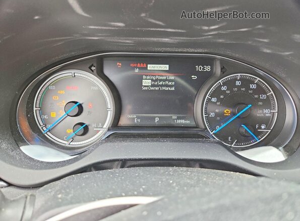 JTEAAAAH2PJ151000 2023 TOYOTA VENZA Blue Вид щитка приладів