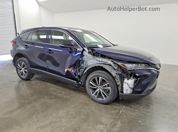 JTEAAAAH3MJ046980 2021 TOYOTA VENZA Blue Front right