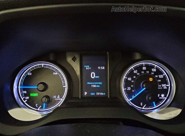 JTEAAAAH3MJ046980 2021 TOYOTA VENZA Blue Instrument cluster view