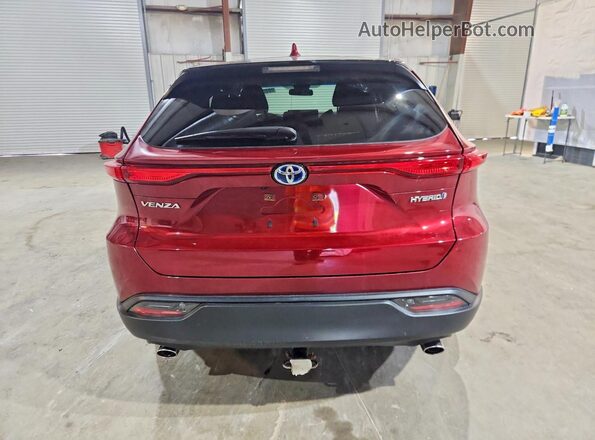 JTEAAAAH4MJ067269 2021 TOYOTA VENZA Red Vista trasera