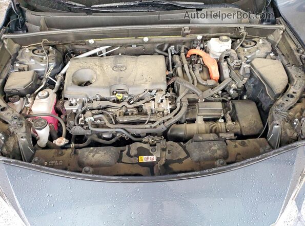 JTEAAAAH4NJ089371 2022 TOYOTA VENZA Blue Вид підкапотного простору