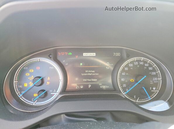 JTEAAAAH4NJ097292 2022 TOYOTA VENZA Белый Вид щитка приборов