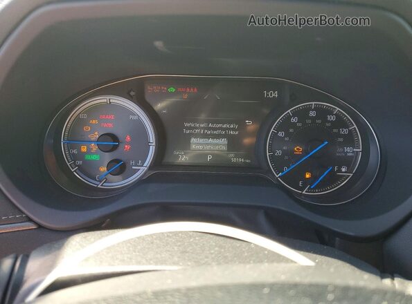 JTEAAAAH4NJ110140 2022 TOYOTA VENZA White Սարքավորումների վահանակի տեսք