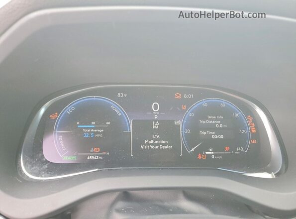JTEAAAAH4PJ151287 2023 TOYOTA VENZA White Widok zestawu wskaźników