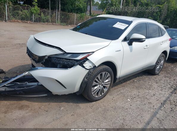 JTEAAAAH5MJ011745 2021 TOYOTA VENZA White წინა მარცხენა ხედი სამი მეოთხედიდან