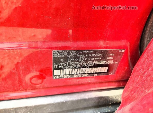 JTEAAAAH5MJ019179 2021 TOYOTA VENZA Red Widok komory silnika