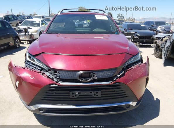 JTEAAAAH6MJ034855 2021 TOYOTA VENZA Red Dashboard view