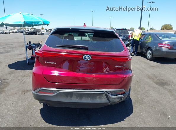 JTEAAAAH6NJ097973 2022 TOYOTA VENZA Red 