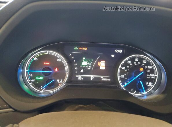 JTEAAAAH7MJ069985 2021 TOYOTA VENZA White Instrument cluster view