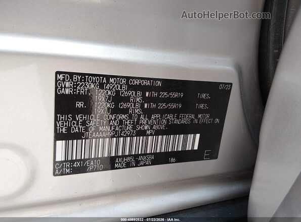 JTEAAAAH9PJ142973 2023 TOYOTA VENZA Beige Engine compartment view