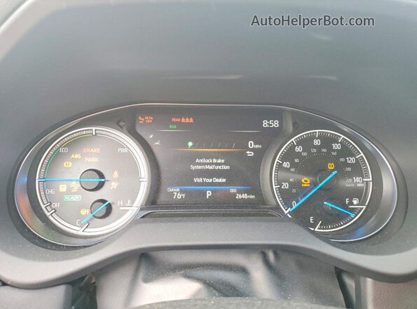 JTEAAAAH9RJ169237 2024 TOYOTA VENZA Blue Вид щитка приладів