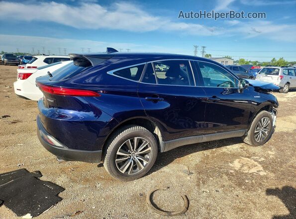 JTEAAAAHXMJ019615 2021 TOYOTA VENZA Blue Trasero derecho