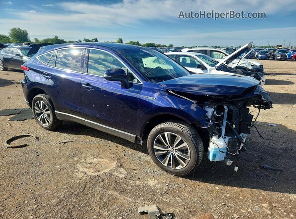 JTEAAAAHXMJ019615 2021 TOYOTA VENZA Blue Delantero derecho