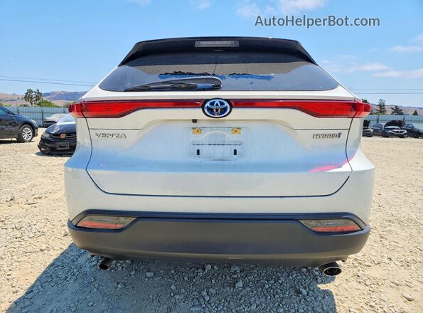 JTEAAAAHXMJ042327 2021 TOYOTA VENZA White უკანა ხედი