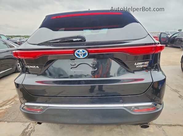 JTEAAAAHXMJ044000 2021 TOYOTA VENZA Black Вид ззаду