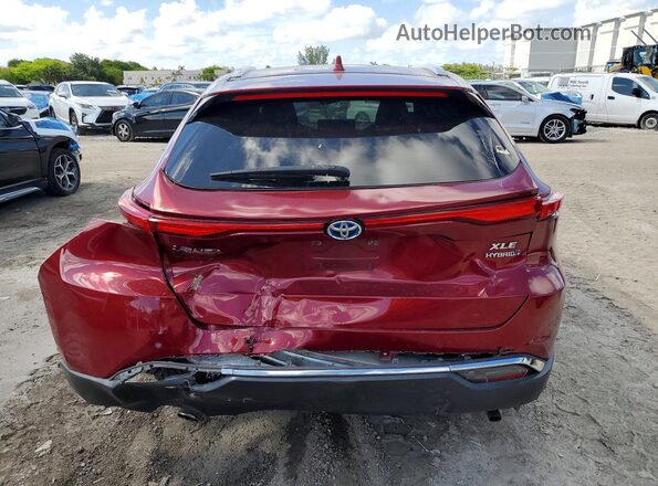 JTEAAAAHXMJ048886 2021 TOYOTA VENZA Red Vista trasera