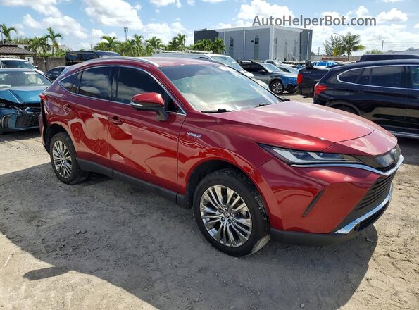 JTEAAAAHXMJ048886 2021 TOYOTA VENZA Red Delantero derecho