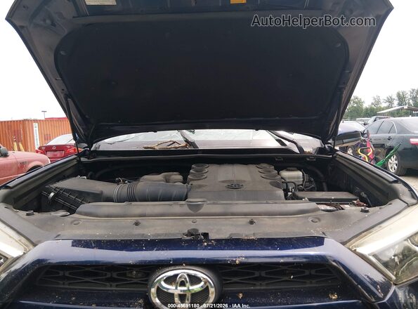 JTEBU5JR0G5349076 2016 TOYOTA 4RUNNER Blue Widok z tyłu