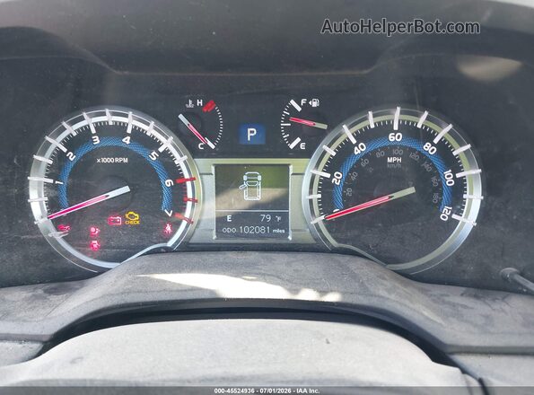 JTEBU5JR1K5629825 2019 TOYOTA 4RUNNER Dark Blue Вид задніх сидінь