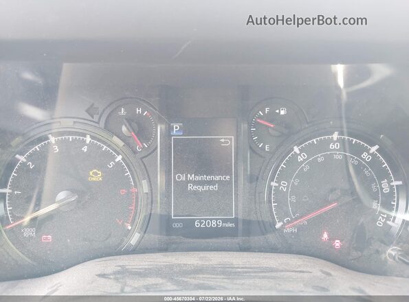 JTEBU5JR1L5772842 2020 TOYOTA 4RUNNER Gray Հետևի նստատեղերի տեսք