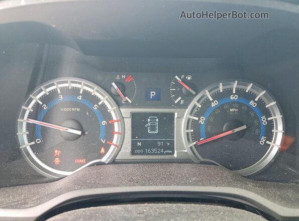 JTEBU5JR2G5384976 2016 TOYOTA 4RUNNER Белый Вид щитка приборов