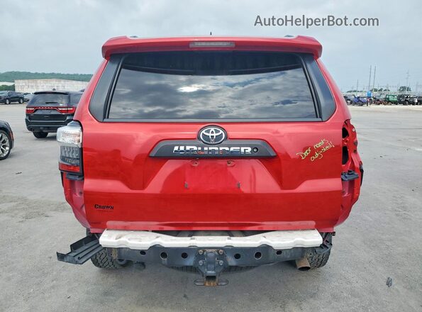 JTEBU5JR2J5581752 2018 TOYOTA 4RUNNER Red Vista trasera