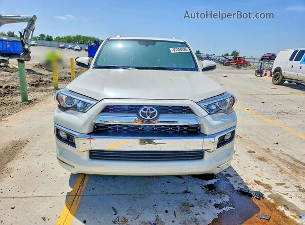 JTEBU5JR2K5654877 2019 TOYOTA 4RUNNER Белый Вид спереди