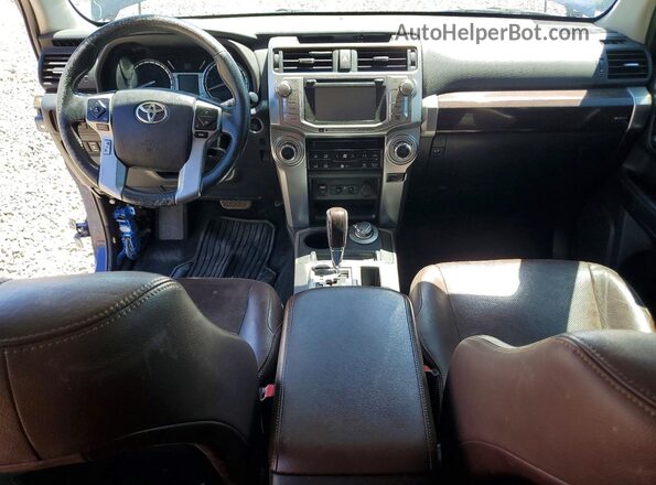 JTEBU5JR4G5348142 2016 TOYOTA 4RUNNER Синий Вид панели приборов