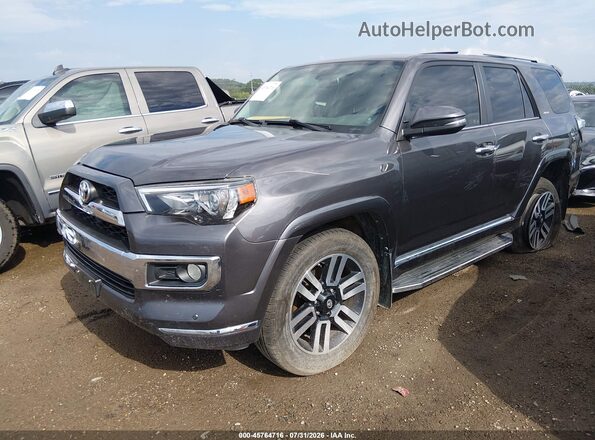 JTEBU5JR4H5468895 2017 TOYOTA 4RUNNER Gray Vista tres cuartos delantera izquierda