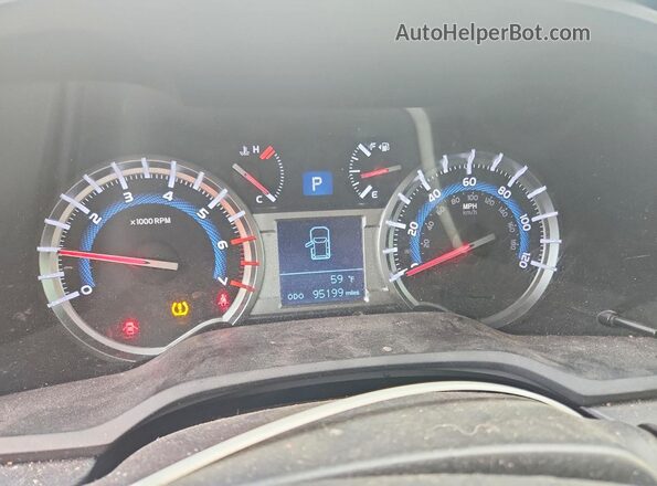 JTEBU5JR4J5604237 2018 TOYOTA 4RUNNER Silver Widok zestawu wskaźników