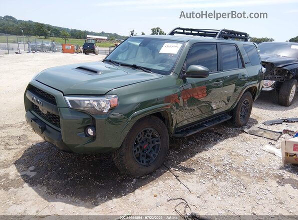 JTEBU5JR4L5744856 2020 TOYOTA 4RUNNER Green წინა მარცხენა ხედი სამი მეოთხედიდან