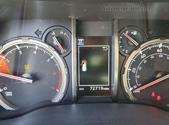 JTEBU5JR4L5822357 2020 TOYOTA 4RUNNER Синий Вид щитка приборов