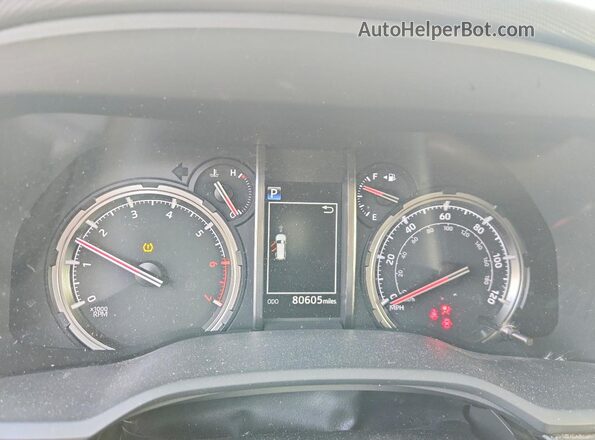 JTEBU5JR4L5829874 2020 TOYOTA 4RUNNER Blue Widok zestawu wskaźników