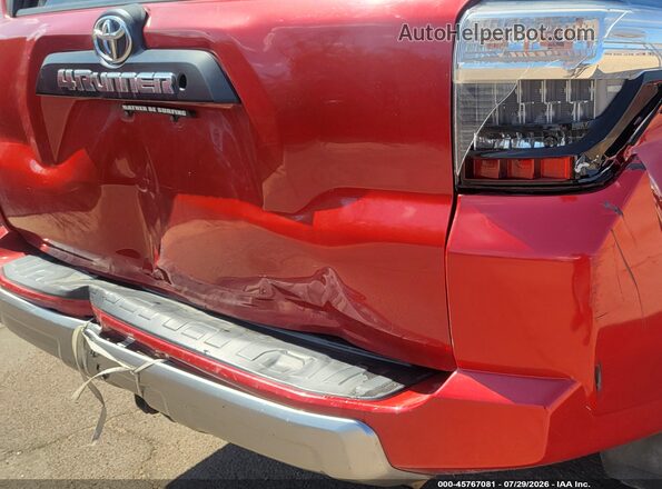 JTEBU5JR5H5407152 2017 TOYOTA 4RUNNER Red წინა ხედი