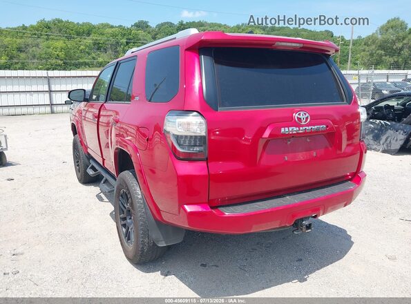 JTEBU5JR5J5508911 2018 TOYOTA 4RUNNER Red უკანა მარცხენა