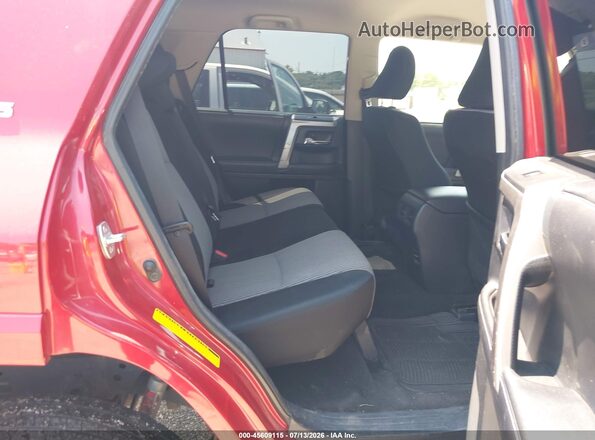 JTEBU5JR5J5508911 2018 TOYOTA 4RUNNER Red VIN კოდის სტიკერის ხედი