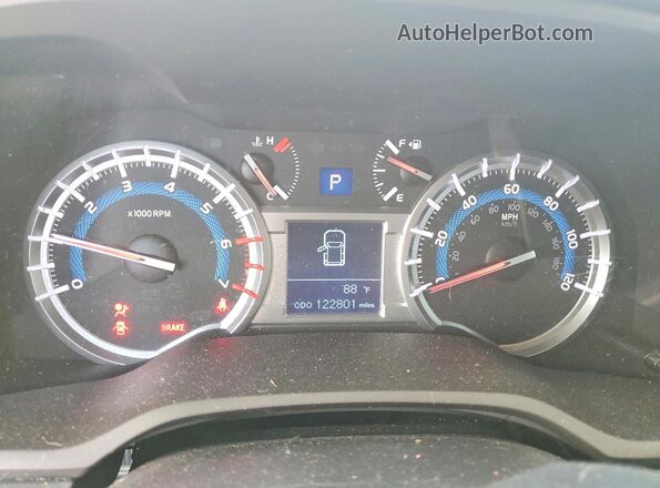 JTEBU5JR6G5282452 2016 TOYOTA 4RUNNER Черный Вид щитка приборов