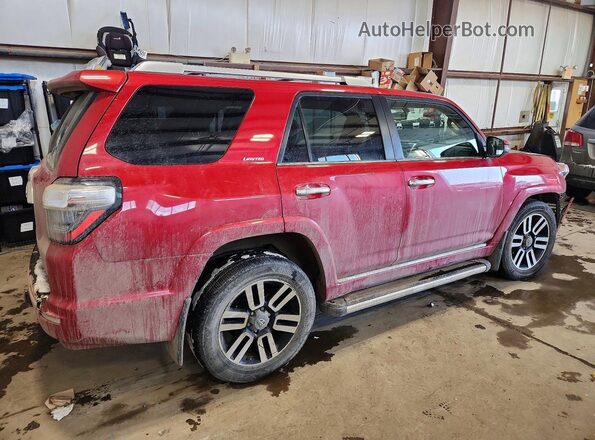 JTEBU5JR7H5458085 2017 TOYOTA 4RUNNER Red Trasero derecho