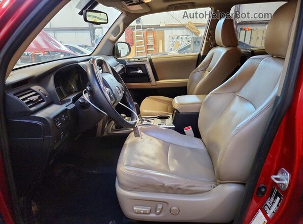 JTEBU5JR7H5458085 2017 TOYOTA 4RUNNER Red Vista interior delantera