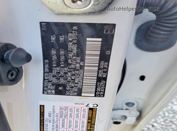 JTEBU5JR7K5643065 2019 TOYOTA 4RUNNER Белый Вид подкапотного пространства