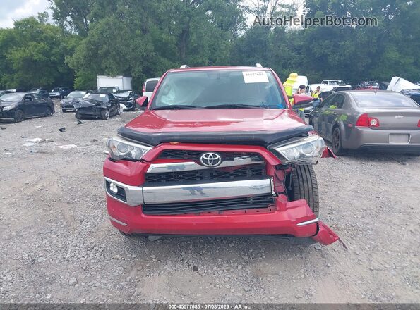 JTEBU5JR8G5335720 2016 TOYOTA 4RUNNER Red Widok zestawu wskaźników