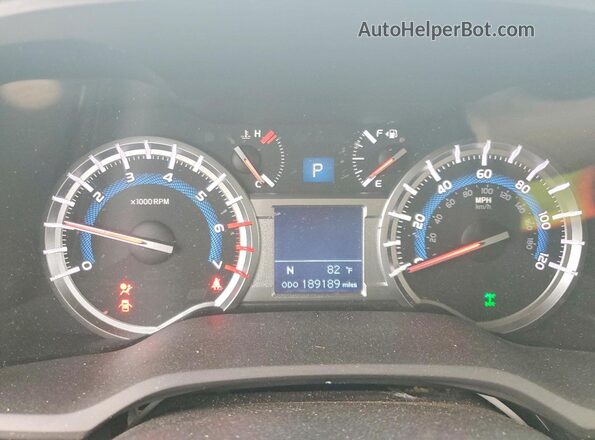 JTEBU5JR8G5396355 2016 TOYOTA 4RUNNER Black ხელსაწყოთა პანელის ხედი