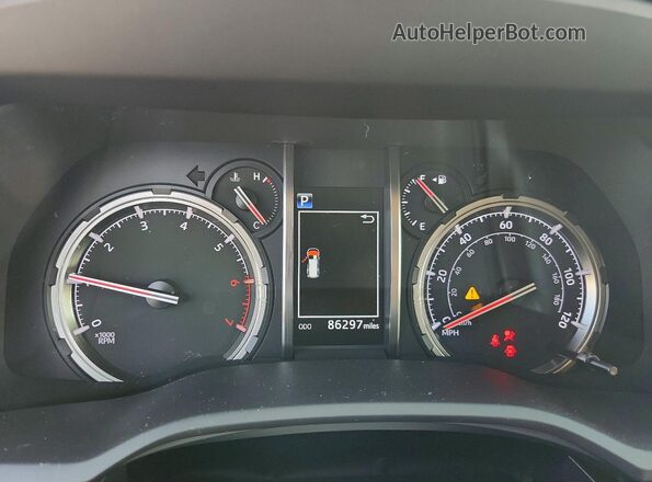 JTEBU5JR8L5823477 2020 TOYOTA 4RUNNER White ხელსაწყოთა პანელის ხედი