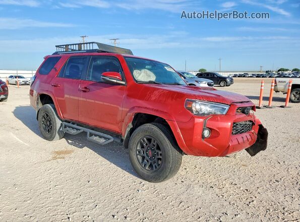 JTEBU5JR9J5555844 2018 TOYOTA 4RUNNER Бордовый Передняя правая четверть