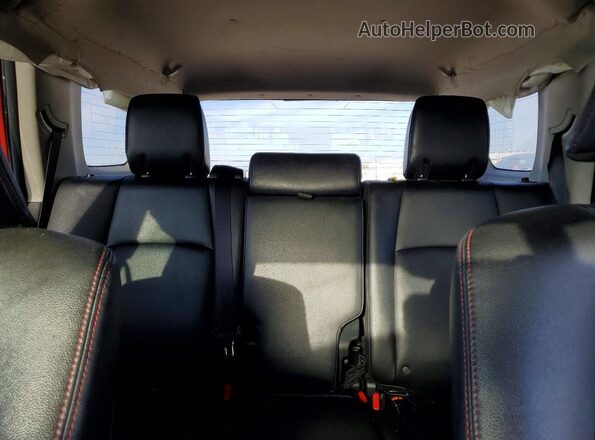 JTEBU5JR9J5555844 2018 TOYOTA 4RUNNER Бордовый Вид задних сидений