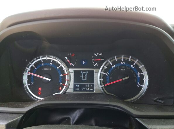 JTEBU5JR9K5692025 2019 TOYOTA 4RUNNER White Սարքավորումների վահանակի տեսք
