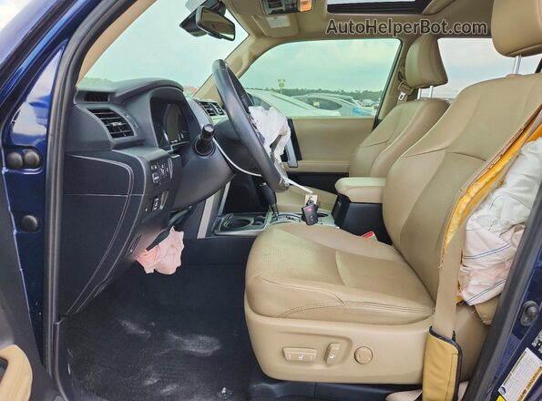 JTEDU5JR5M5243498 2021 TOYOTA 4RUNNER Blue Vista interior delantera