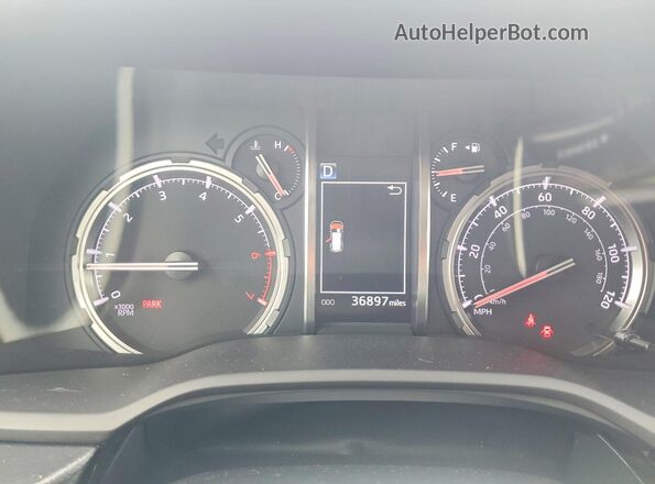 JTEDU5JR7M5243292 2021 TOYOTA 4RUNNER Black Instrument cluster view