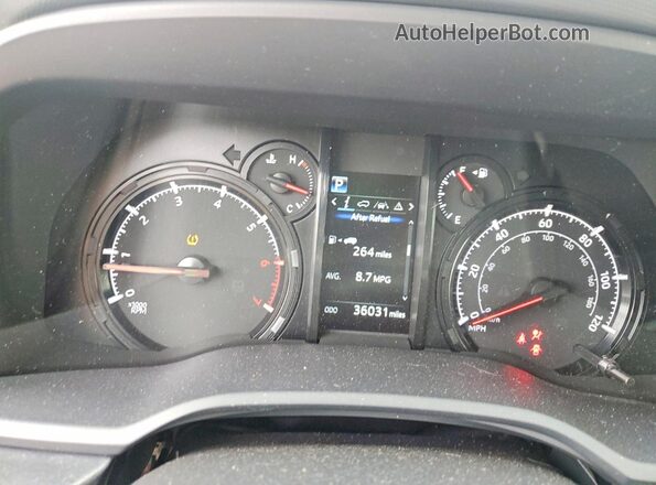 JTEEU5JR2R5307279 2024 TOYOTA 4RUNNER Blue Widok zestawu wskaźników