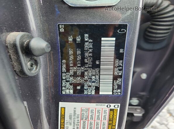 JTEEU5JR4N5269905 2022 TOYOTA 4RUNNER Угольный Вид наклейки с VIN-кодом